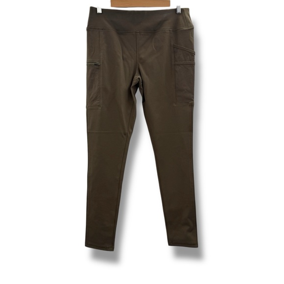 Carhartt Fitted Olive Green High‎ Rise Skinny Leg Pull-On Pants Sz M NEW - Picture 1 of 12